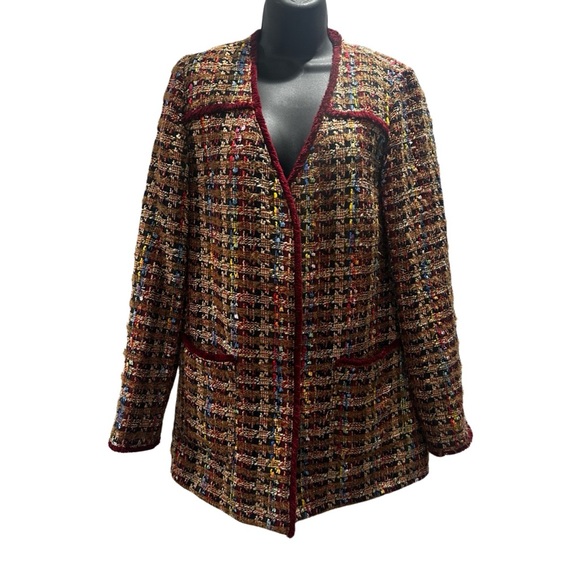 ett:twa by Anthropology Annis Tweed Blazer - Picture 1 of 14